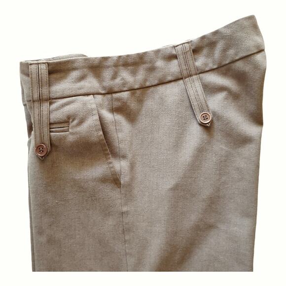WINDSOR Camel Tan Walking Pants Culottes Size 9 Career Stylish Academia Low Rise - Picture 4 of 8